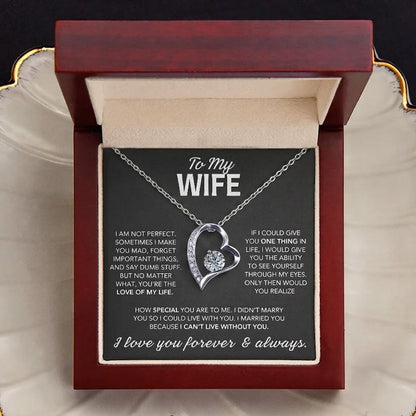 To My Wife Necklace - Love Of My Life - Gift from Husband