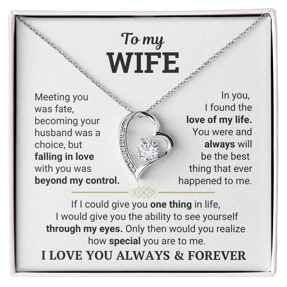 To My Wife – The Love of My Life Necklace
