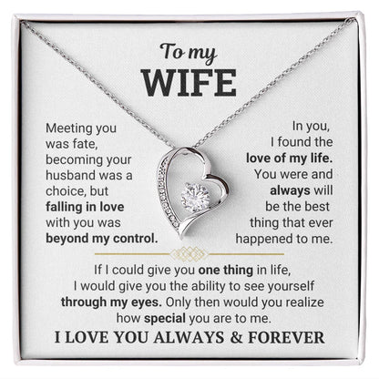 To My Wife – The Love of My Life Necklace