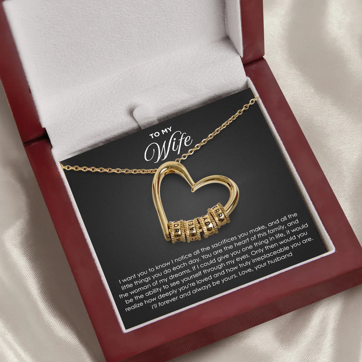 To My Wife – Heart of Our Family – Gift From Husband