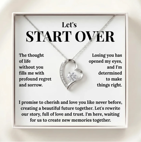 "Let's Start Over" Forever Love Necklace - The Ultimate Apology & Reconciliation Gift for Her