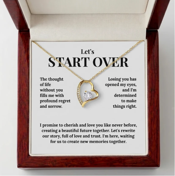 "Let's Start Over" Forever Love Necklace - The Ultimate Apology & Reconciliation Gift for Her