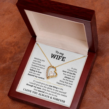 To My Wife – The Love of My Life Necklace