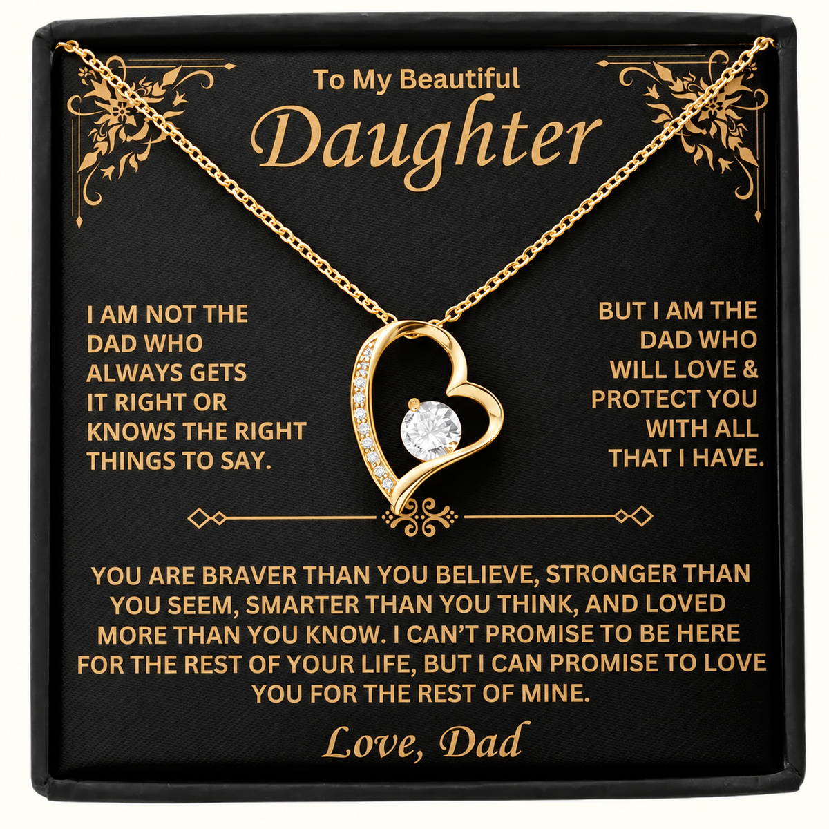 To My Daughter – A Heart of Love from Dad