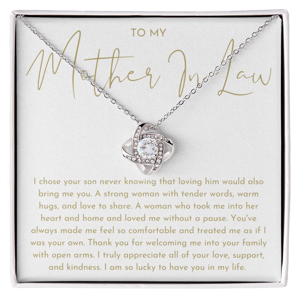 Mother In Law Gift - Love Knot Necklace