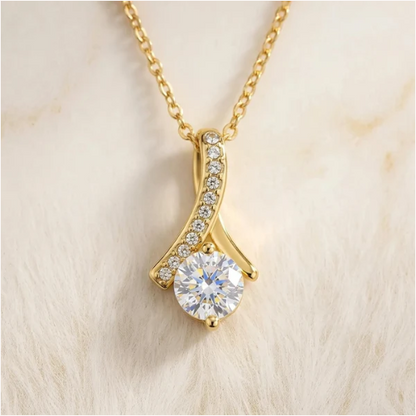 "To My Mother On My Wedding Day, Forever Your Son" Alluring Beauty Necklace – Heartfelt Gift from Son