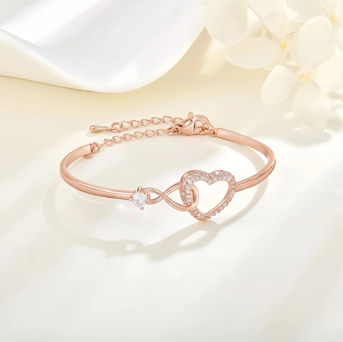 To My Daughter Infinity Heart Bracelet Linked Forever From Mum