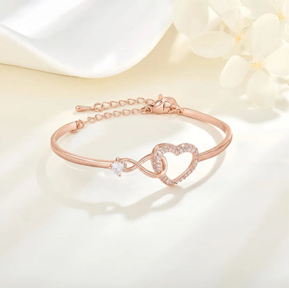 To My Daughter Infinity Heart Bracelet Linked Forever From Mum
