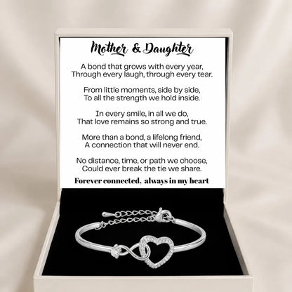 To My Daughter Infinity Heart Bracelet Linked Forever From Mum