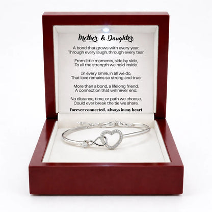To My Daughter Infinity Heart Bracelet Linked Forever From Mum