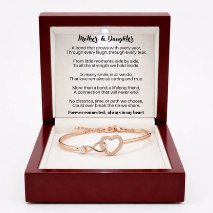 To My Daughter Infinity Heart Bracelet Linked Forever From Mum