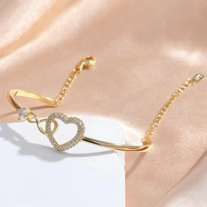 To My Daughter Infinity Heart Bracelet Linked Forever From Mum