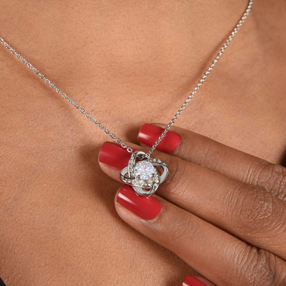 Mom To Be Love Knot Necklace