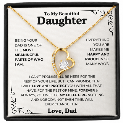 To My Daughter – Forever & Always Necklace