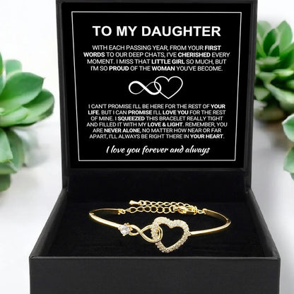 To My Daughter - Forever Linked Bracelet - Bracelet