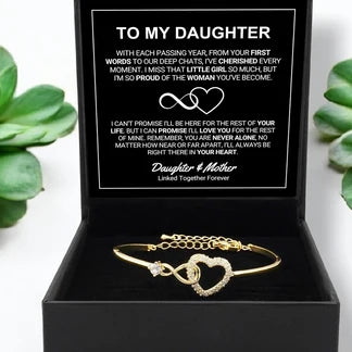 To My Daughter - Forever Linked Bracelet - Bracelet