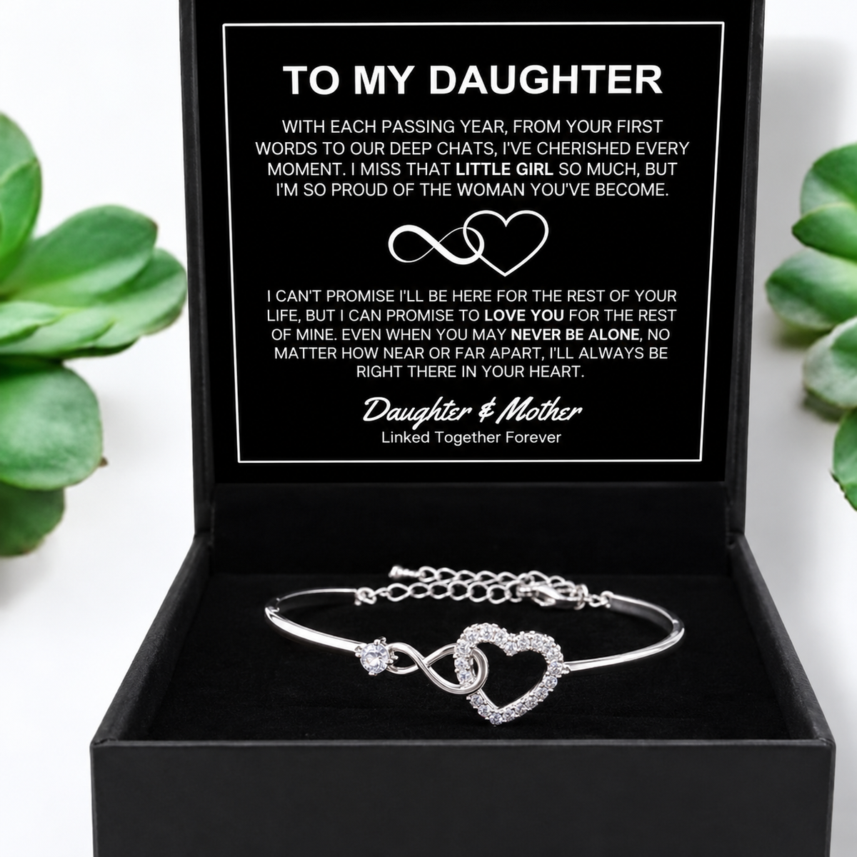 To My Daughter - Forever Linked Bracelet - Bracelet