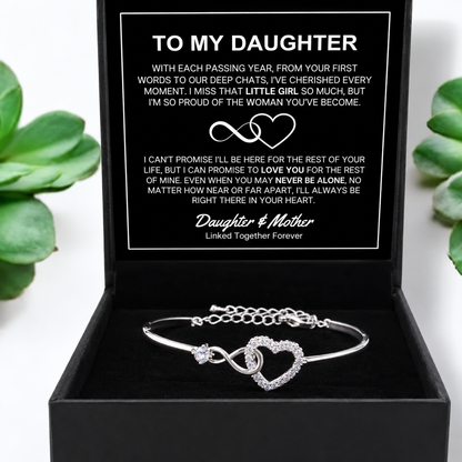 To My Daughter - Forever Linked Bracelet - Bracelet
