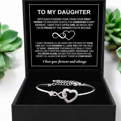 To My Daughter - Forever Linked Bracelet - Bracelet