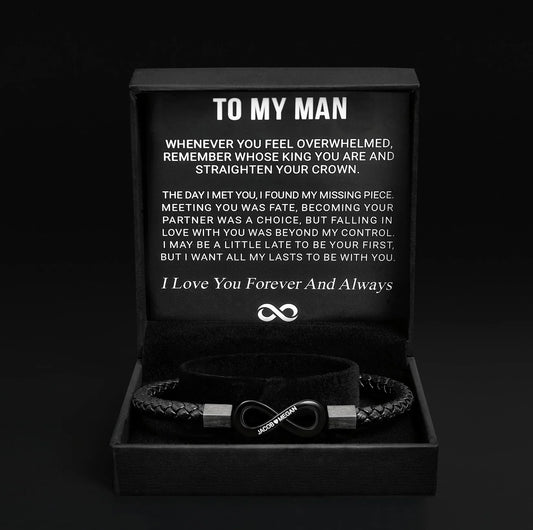 To My Man - Infinity Love Bracelet