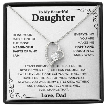 To My Daughter – Forever & Always Necklace