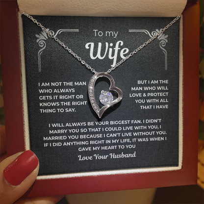 To My Wife - Forever Love Necklace