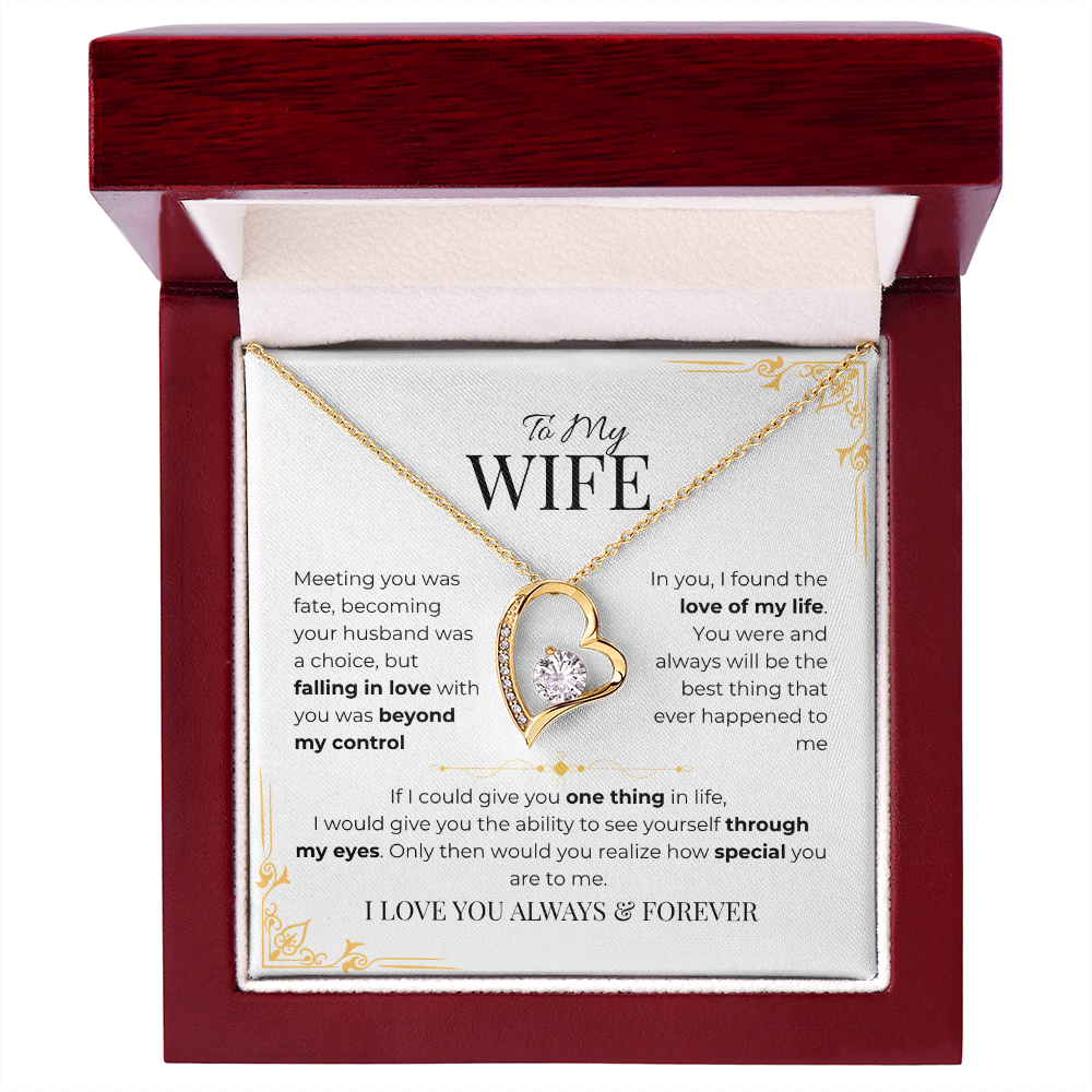 To My Wife - Forever Love Necklace