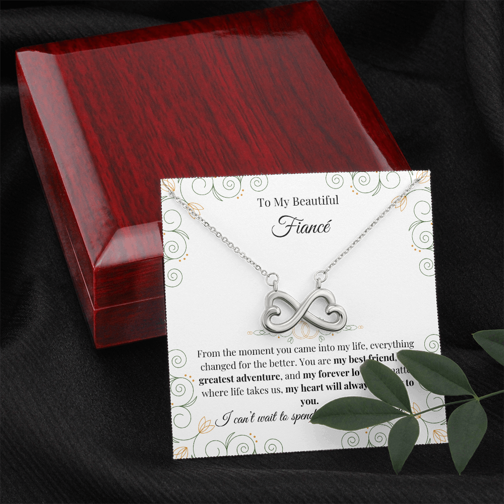 To My Beautiful Fiancé – Endless Love Necklace
