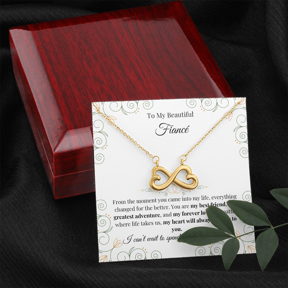 To My Beautiful Fiancé – Endless Love Necklace