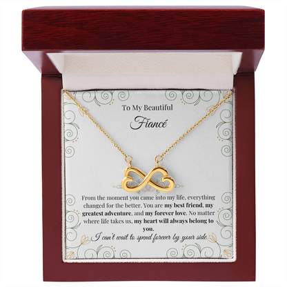 To My Beautiful Fiancé – Endless Love Necklace