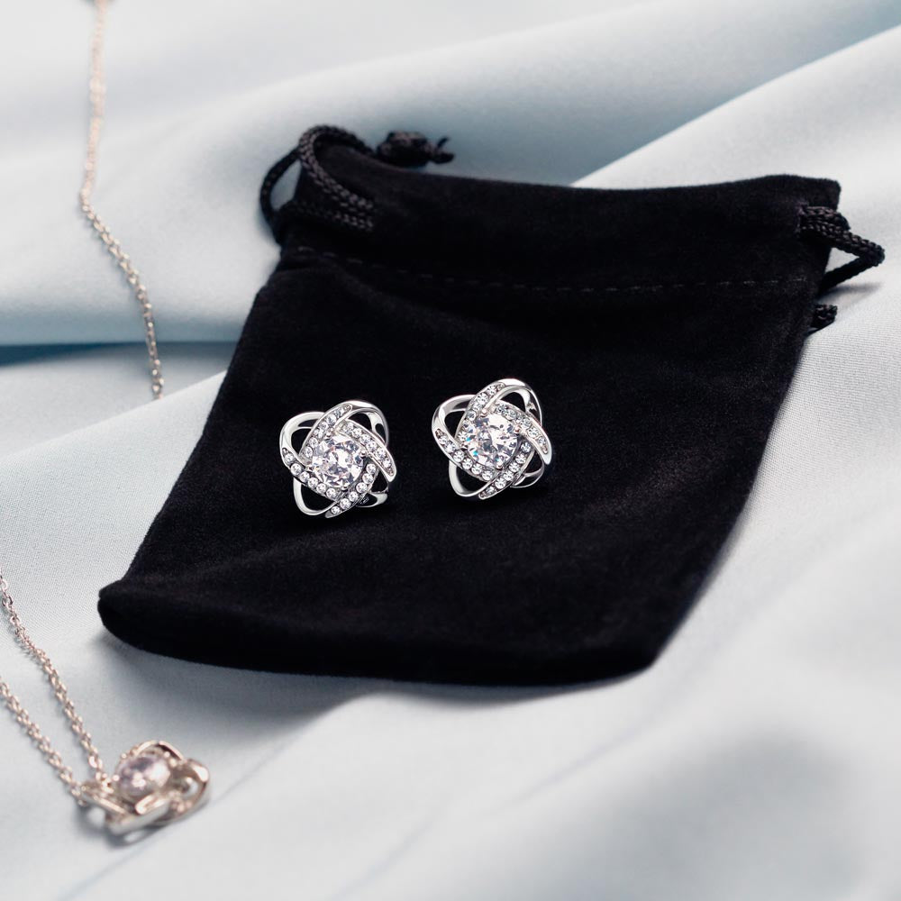 To My Mother – Love Knot Necklace & Earring Set