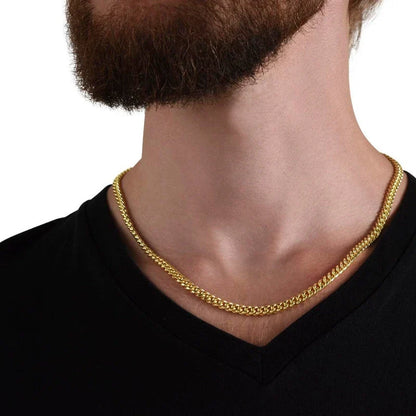 "To My Grandson"- Cuban Link Chain