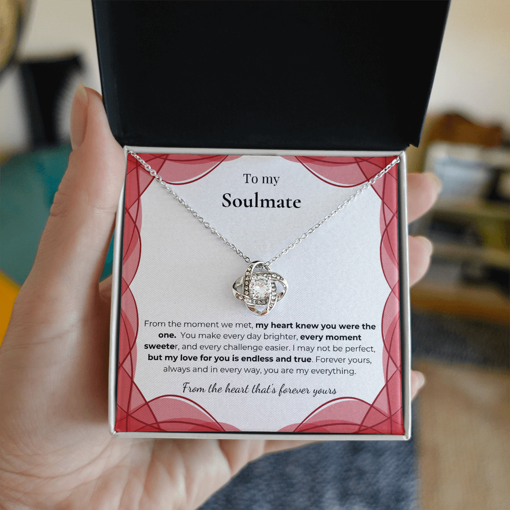 To My Soulmate – Romantic Necklace Gift