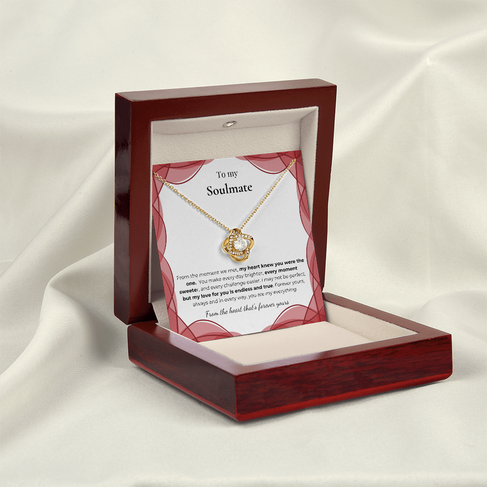 To My Soulmate – Romantic Necklace Gift