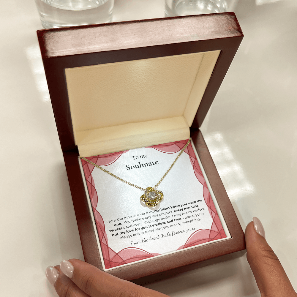 To My Soulmate – Romantic Necklace Gift