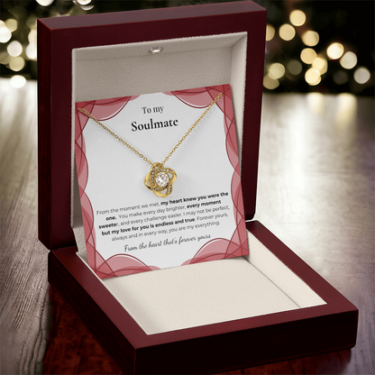 To My Soulmate – Romantic Necklace Gift