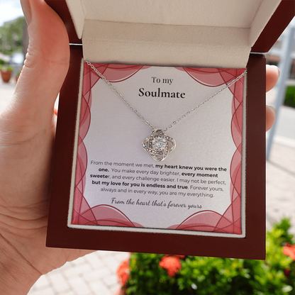 To My Soulmate – Romantic Necklace Gift