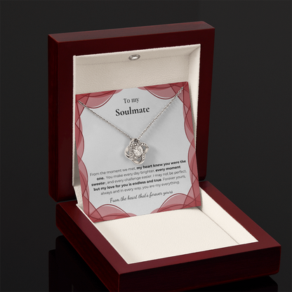 To My Soulmate – Romantic Necklace Gift
