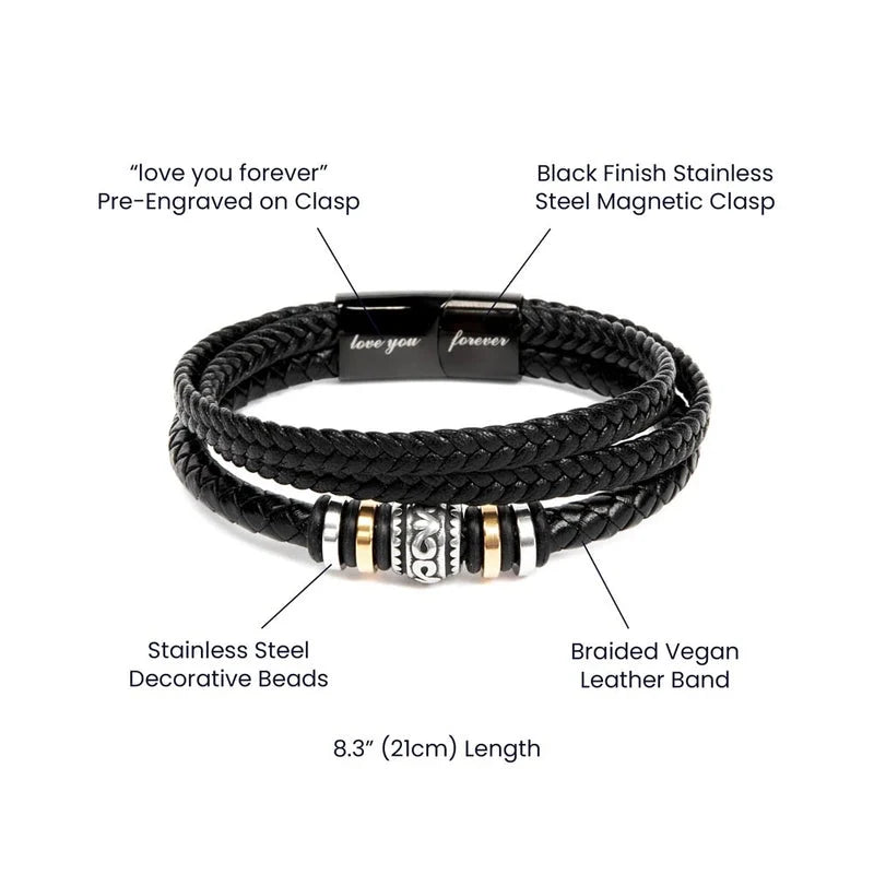“To My Dad” Love You Forever Bracelet
