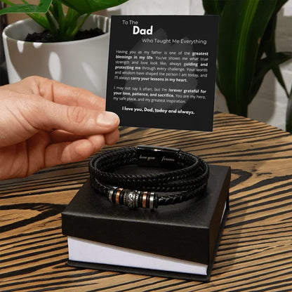 “To My Dad” Love You Forever Bracelet