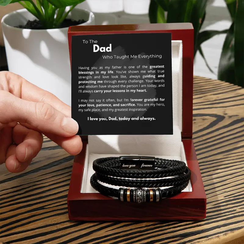 “To My Dad” Love You Forever Bracelet