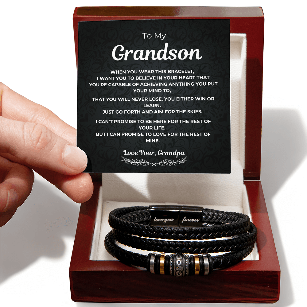 To My Grandson – Aim for the Skies – Gift from Grandpa