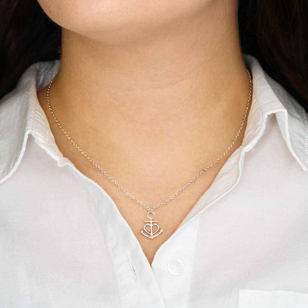 To My Wife – Anchor Pendant Necklace