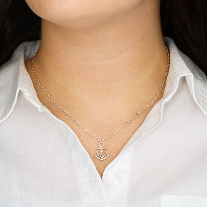 To My Wife – Anchor Pendant Necklace