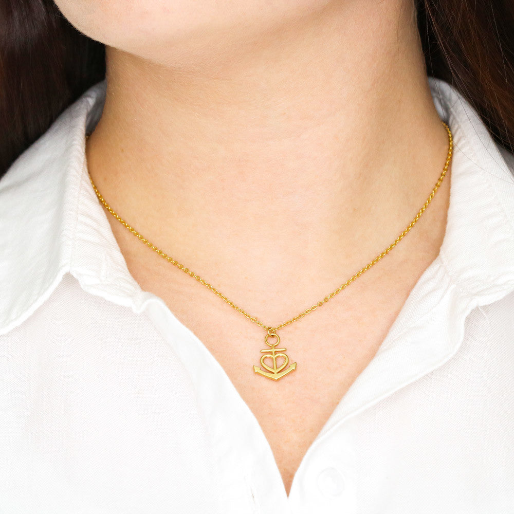 To My Wife – Anchor Pendant Necklace