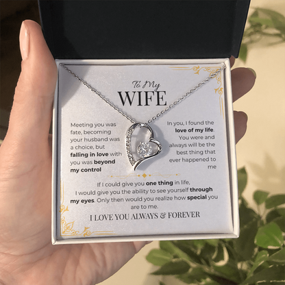 To My Wife - Forever Love Necklace