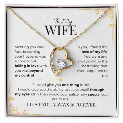 To My Wife - Forever Love Necklace