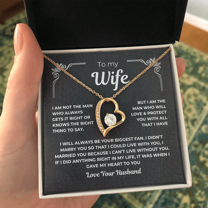 To My Wife - Forever Love Necklace