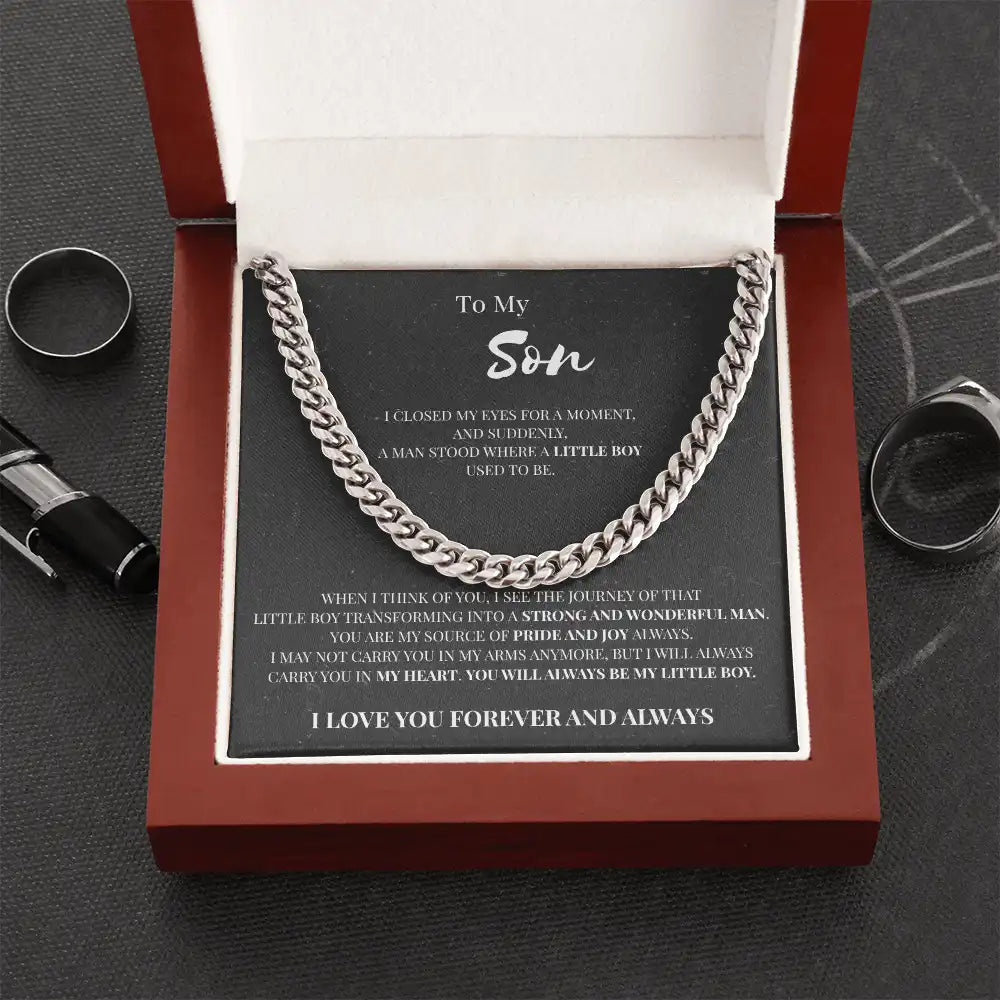 “Forever Connected” Necklace for Son