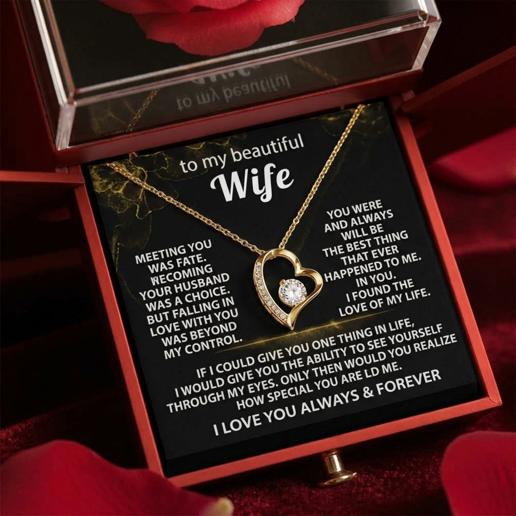 To My Beautiful Wife - I Love You Forever - [Forever Rose Box]